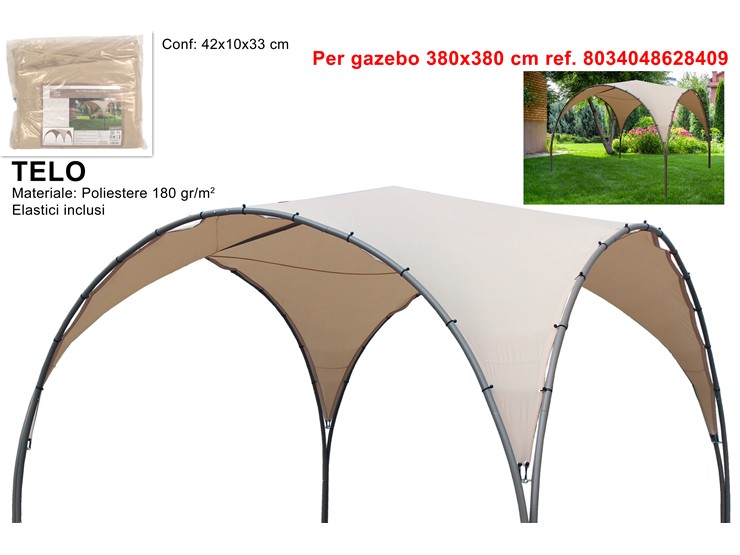 TELO PER GAZEBO ARCO ECRU YF3423GR - Summer > Arredo E Attrezzature Da Esterno > Accessori E Coperture - Ingrosso B2B Magazzini Scatigna