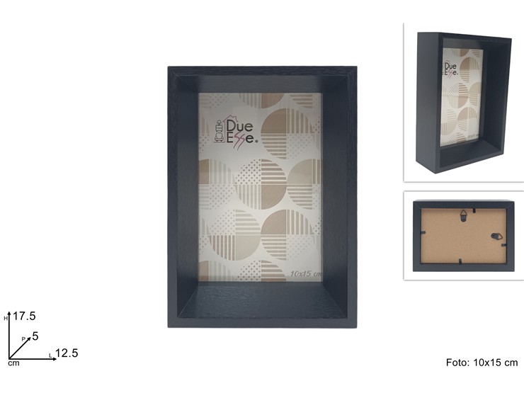 PORTAFOTO LEGNO NERO x FOTO 1015 5179/B - Everyday > Complementi Arredo > Cornici - Ingrosso B2B Magazzini Scatigna