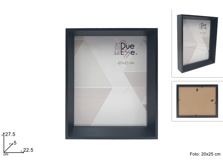 PORTAFOTO LEGNO NERO x FOTO 2025 5179/B - Everyday > Complementi Arredo > Cornici - Ingrosso B2B Magazzini Scatigna