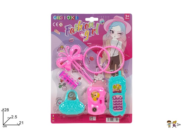 CARTELLA CON ACCESSORI DONNA JN241019D - Giocattoli > Accessori Beauty > Accessori - Ingrosso B2B Magazzini Scatigna