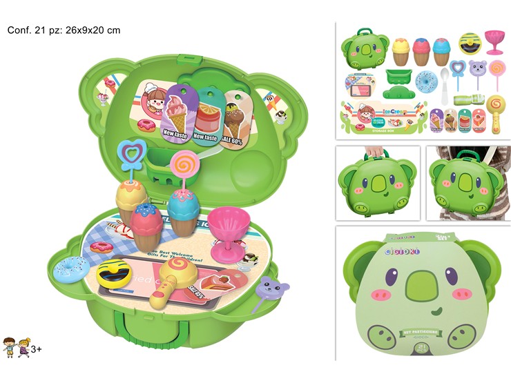 VALIGETTA DOLCI 2IN1 ANIMALE Pz21 PH-47 - Giocattoli > Giocattoli Mestieri > Cucina - Ingrosso B2B Magazzini Scatigna