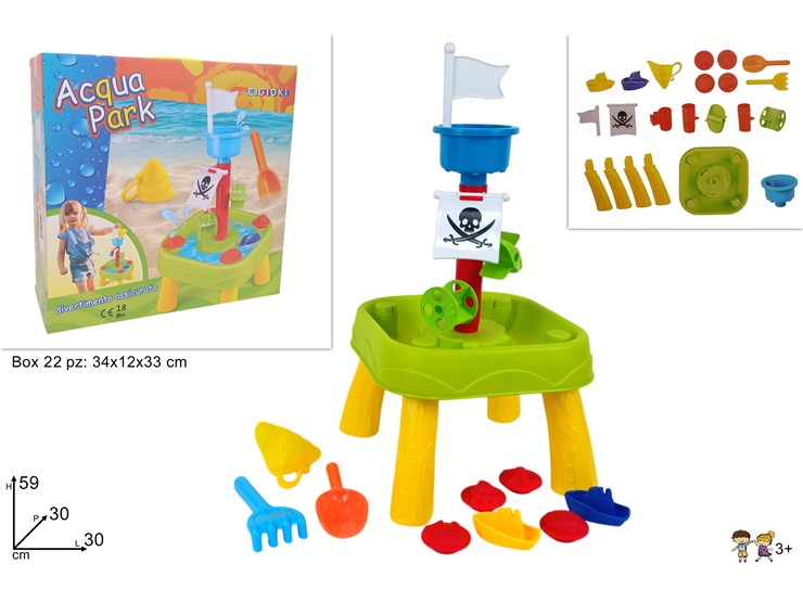 GIOCO MARE C/ACCESSORI SET Pz.22 979C - Summer > Tempo Libero E Giochi > Giochi Mare - Ingrosso B2B Magazzini Scatigna