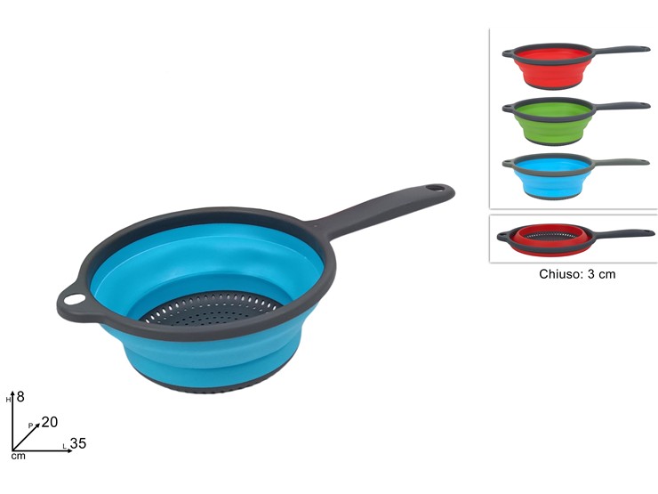 SCOLAPASTA RICHIUD.C/MAN.Cm20 COL.0280QH - Everyday > Cucina > Utensili Da Cucina - Ingrosso B2B Magazzini Scatigna