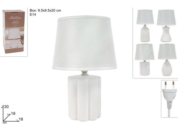 LUME BIANCO 4ASS.Cm.30 Art.DS-TL9855/56/ - Everyday > Complementi Arredo > Illuminazione - Ingrosso B2B Magazzini Scatigna