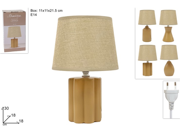LUME TORTORA 4ASS.Cm.30 Art.DS-TL9855/56 - Everyday > Complementi Arredo > Illuminazione - Ingrosso B2B Magazzini Scatigna