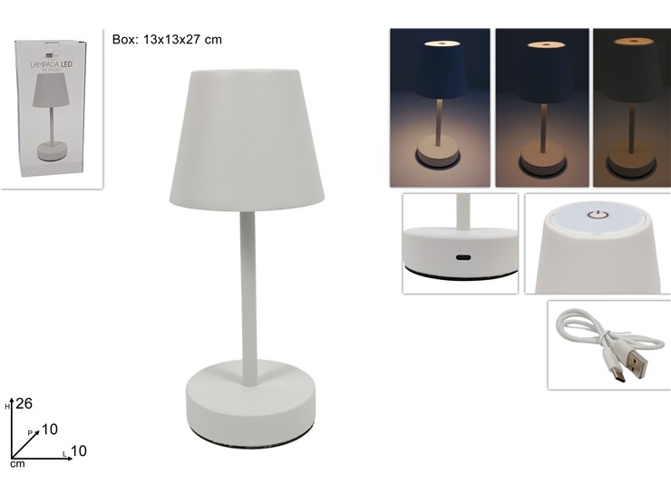 LAMPAD.MET.RIC.3INT.BIAN.TOUCH BIAN.3664 - Everyday > Complementi Arredo > Illuminazione - Ingrosso B2B Magazzini Scatigna