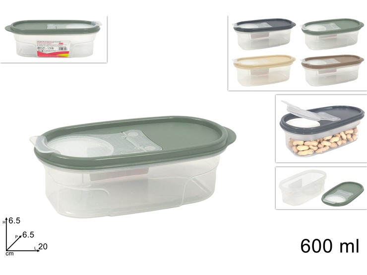 CONTENITORE PLAST.DOSATORE Ml.600 4C.510 - Everyday > Cucina > Contenitori E Conservazione - Ingrosso B2B Magazzini Scatigna