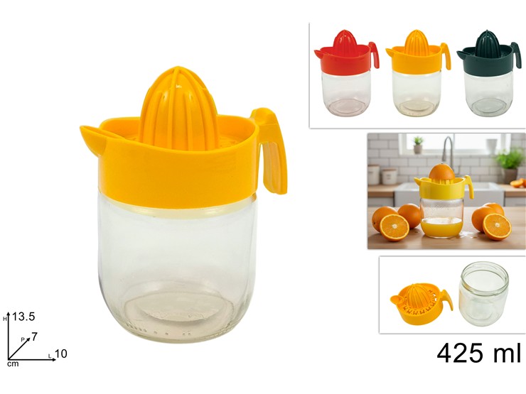 SPREMIAGRUMI VETRO Ml.425 3COL.M-272 - Everyday > Cucina > Utensili Da Cucina - Ingrosso B2B Magazzini Scatigna