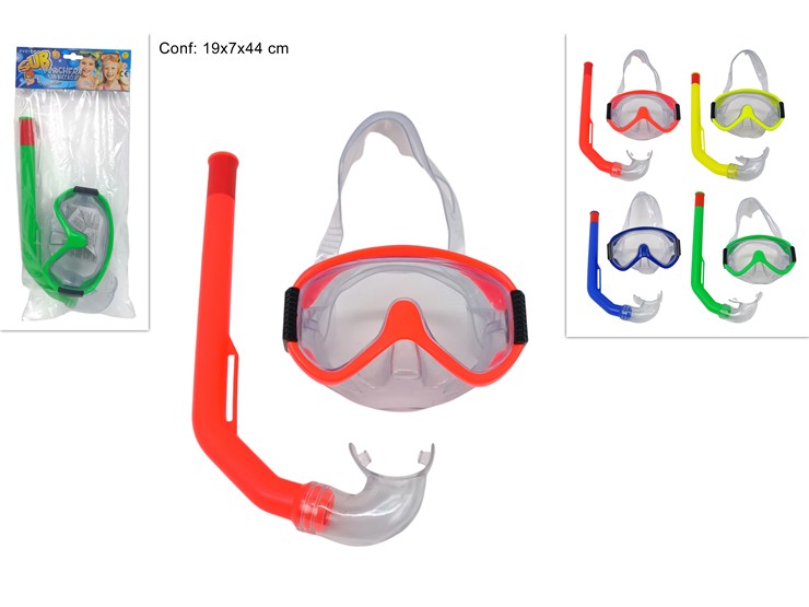 MASCHERA C/BOCCAGLIO 4COL.YB506813 66019 - Summer > Tempo Libero E Giochi > Nuoto - Ingrosso B2B Magazzini Scatigna