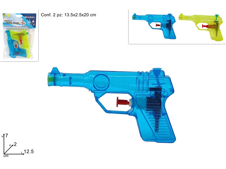 PISTOLE AD ACQUA SET Pz.2 DR322343 - Summer > Tempo Libero E Giochi > Giochi Mare - Ingrosso B2B Magazzini Scatigna