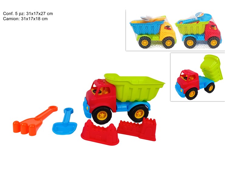 CAMION C/GIOCHI MARE SET Pz.5 ASS.867D - Summer > Tempo Libero E Giochi > Giochi Mare - Ingrosso B2B Magazzini Scatigna