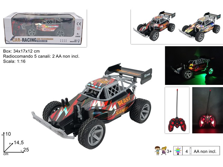 MACCHINA FUORISTRADA RADIOC.5CAN.2AS.129 - Giocattoli > Veicoli > Macchine Rc - Ingrosso B2B Magazzini Scatigna