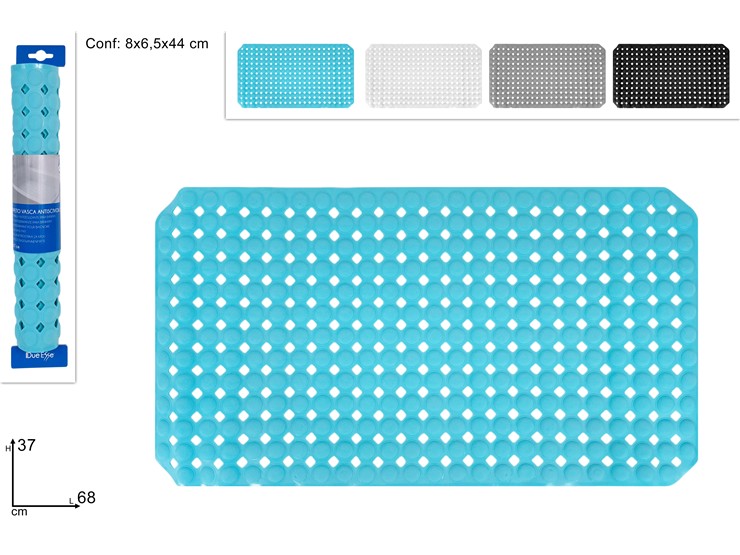 TAPPETO VASCA 4COLORI Cm.6837 WY7702/SW - Everyday > Bagno > Zona Doccia - Ingrosso B2B Magazzini Scatigna