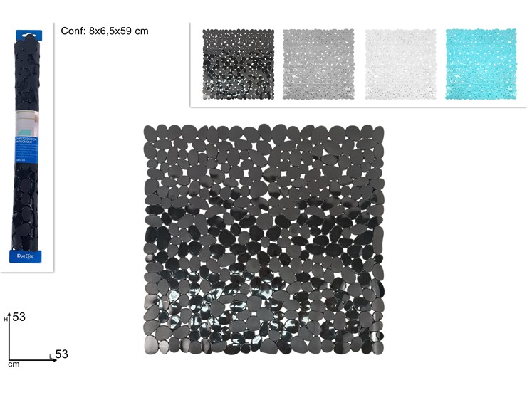 TAPPETO DOCCIA 4COLORI Cm.5353 WY8802-S - Everyday > Bagno > Zona Doccia - Ingrosso B2B Magazzini Scatigna