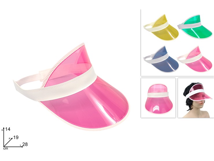 VISIERA 4COLORI M250421023 - Summer > Borse E Accessori Da Spiaggia > Cappelli - Ingrosso B2B Magazzini Scatigna