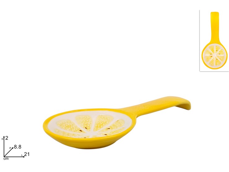 POGGIAMESTOLO DEC.LIMONE RIL.CER.QS25604 - Everyday > Cucina > Cottura E Portata - Ingrosso B2B Magazzini Scatigna