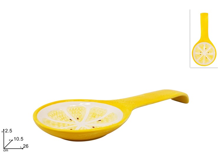 POGGIAMESTOLO DEC.LIMONE RIL.CER.QS25603 - Everyday > Cucina > Cottura E Portata - Ingrosso B2B Magazzini Scatigna