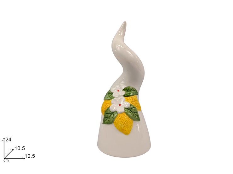 CORNO CER.DEC.LIMONI A RILIEV.Cm24 25612 - Everyday > Cucina > Cottura E Portata - Ingrosso B2B Magazzini Scatigna