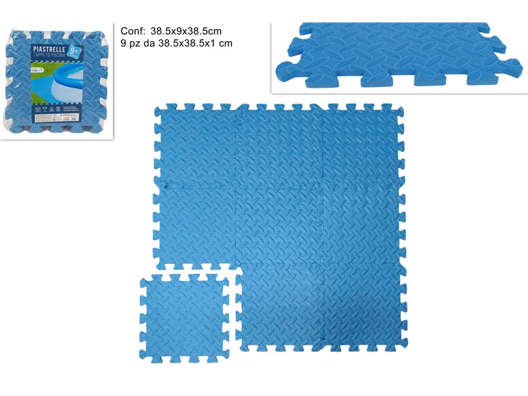 TAPPETO SOTTOPISCINA Pz.9 38,538,5 30-6 - Summer > Tempo Libero E Giochi > Piscine E Accessori - Ingrosso B2B Magazzini Scatigna