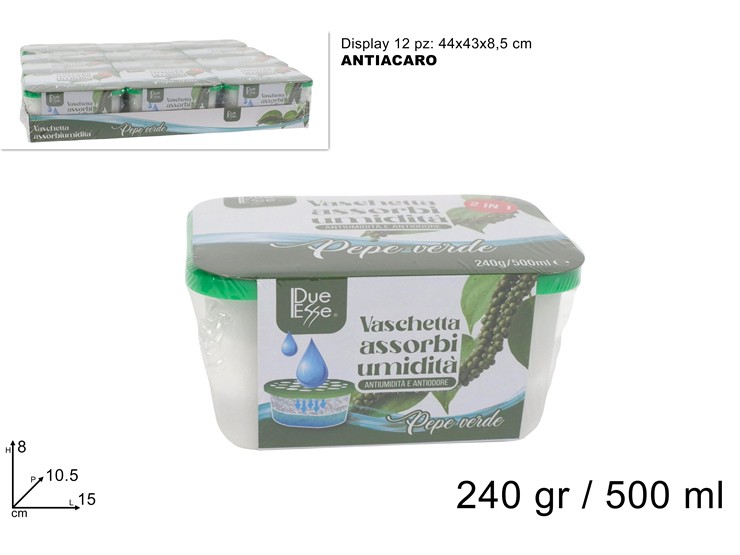 VASCHETTA DEUMIDIFIC.PEPE VERDE QS2D03D - Pulizia > Deumidificatori Ambiente - Ingrosso B2B Magazzini Scatigna
