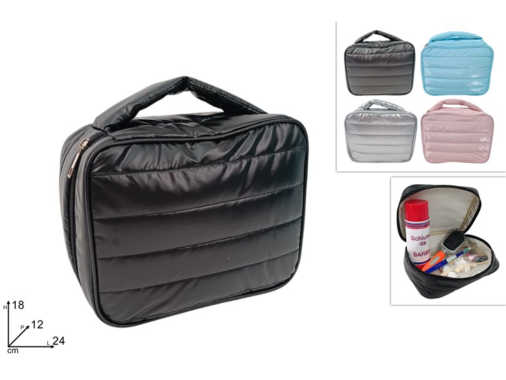 BEAUTY EFF.PIUMINO 4COL.Cm.2418 25-31 - Everyday > Valigie Borse > Beauty E Accessori - Ingrosso B2B Magazzini Scatigna