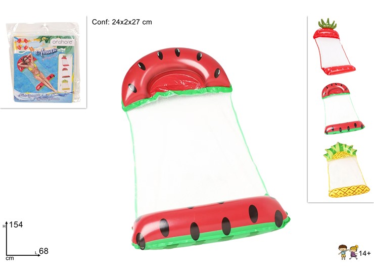 MATERASS.AMACA GALL.GONF.FANT.FRUTTA 252 - Summer > Tempo Libero E Giochi > Gonfiabili - Ingrosso B2B Magazzini Scatigna