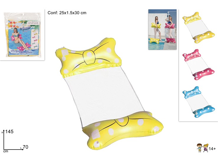 MATERASSINO AMACA GALL.GONFIAB.FIOCCO 25 - Summer > Tempo Libero E Giochi > Gonfiabili - Ingrosso B2B Magazzini Scatigna