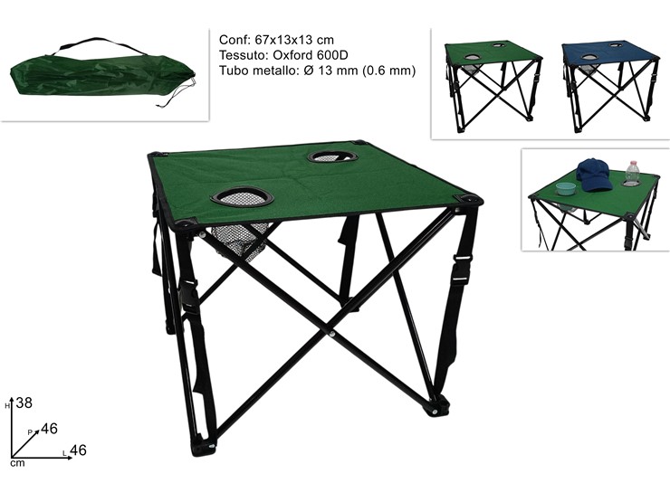 TAVOLO DA SPIAGGIA/CAMPEGGIO RICH.YT-307 - Summer > Spiaggia Campeggio > Campeggio - Ingrosso B2B Magazzini Scatigna