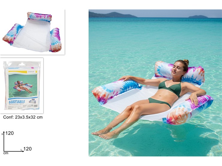 SEDIA GALLEGGIANTE GONF.Cm.120120 01635 - Summer > Tempo Libero E Giochi > Gonfiabili - Ingrosso B2B Magazzini Scatigna