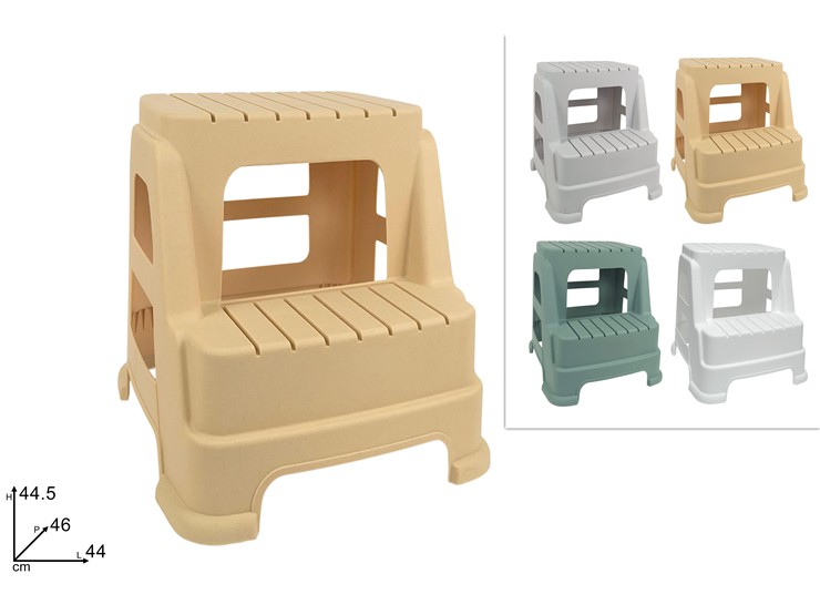SGABELLO 2GRADINI PLASTICA ASS.TP822/GY/ - Everyday > Mobili > Sedute - Ingrosso B2B Magazzini Scatigna