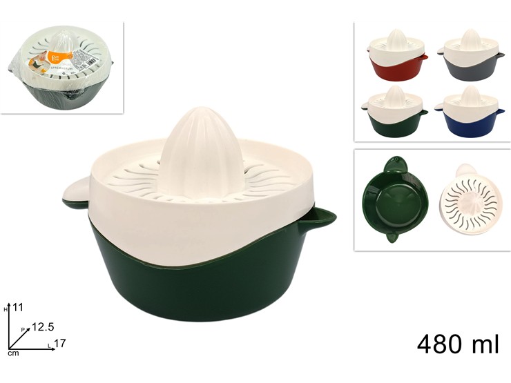 SPREMIAGRUMI IN PLASTICA Ml.480 4COL.236 - Everyday > Cucina > Utensili Da Cucina - Ingrosso B2B Magazzini Scatigna