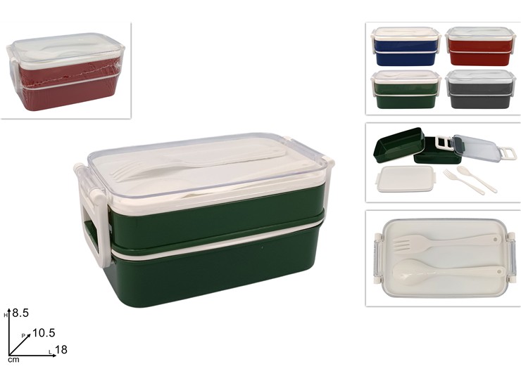 CONTENITORE P/PRANZO/MERENDA C/POSATE687 - Everyday > Cucina > Contenitori E Conservazione - Ingrosso B2B Magazzini Scatigna