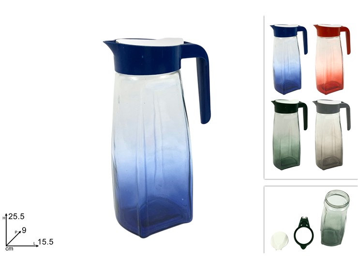 BROCCA VETRO Lt.1,5 4COL. M-320 - Everyday > Tavola > Bottiglie - Ingrosso B2B Magazzini Scatigna