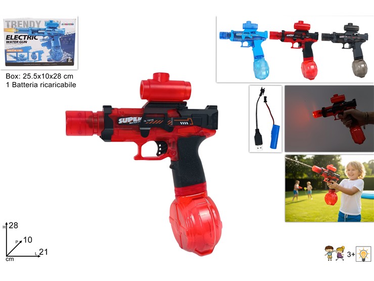 PISTOLA ACQUA ELETTRICA RICAR.3C.666-88C - Everyday > Cucina > Utensili Da Cucina - Ingrosso B2B Magazzini Scatigna
