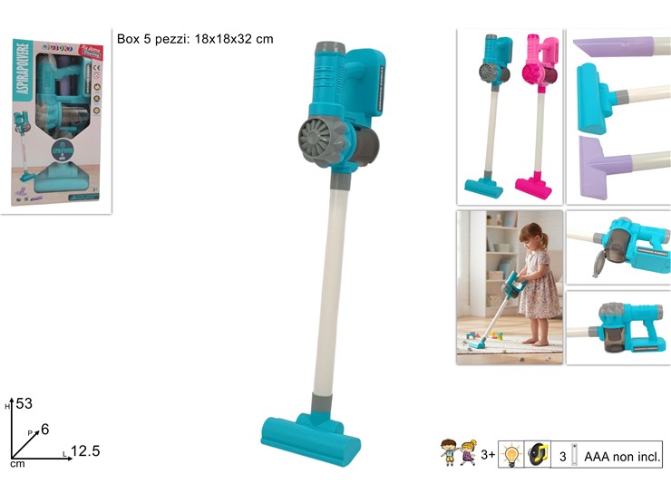 ASPIRAPOLVERE 2COL.HJ615FHJ619E - Giocattoli > Giocattoli Mestieri > Pulizia - Ingrosso B2B Magazzini Scatigna