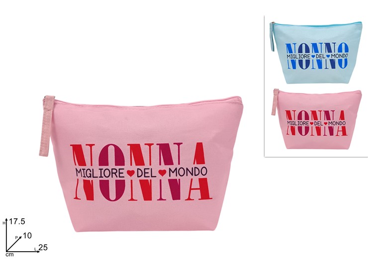BUSTINA/BEAUTY POLIES.600D FESTA NONNI25 - Everyday > Valigie Borse > Beauty E Accessori - Ingrosso B2B Magazzini Scatigna