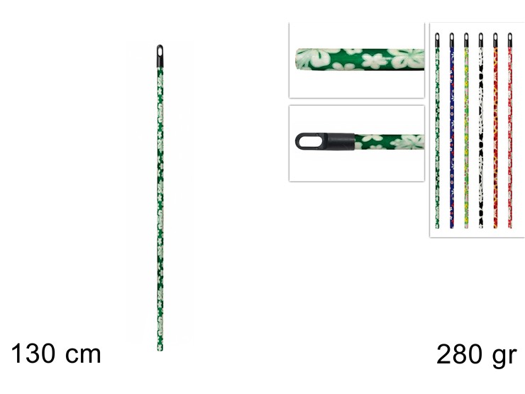 BASTONE LEGNO PLASTIFICATO FANT.Cm.130 6 - Pulizia > Cura Delle Superfici > Manico Scope - Ingrosso B2B Magazzini Scatigna