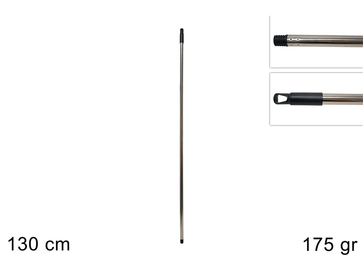 BASTONE METALLO Cm.130 ONT7620 - Pulizia > Cura Delle Superfici > Manico Scope - Ingrosso B2B Magazzini Scatigna
