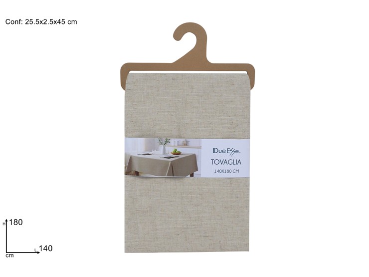 TOVAGLIA EFFETTO LINO Cm140180 25JK1003 - Everyday > Tavola > Tovaglie E Accessori - Ingrosso B2B Magazzini Scatigna
