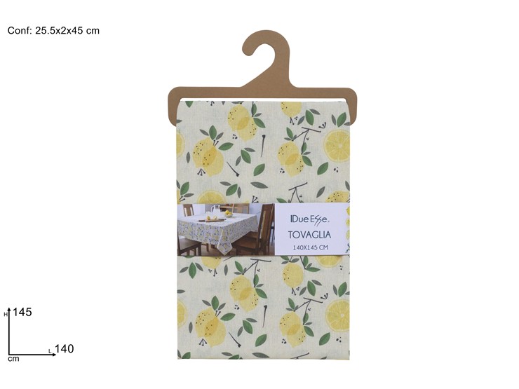TOVAGLIA DEC.LIMONI Cm.140145 25JK10041 - Everyday > Tavola > Tovaglie E Accessori - Ingrosso B2B Magazzini Scatigna
