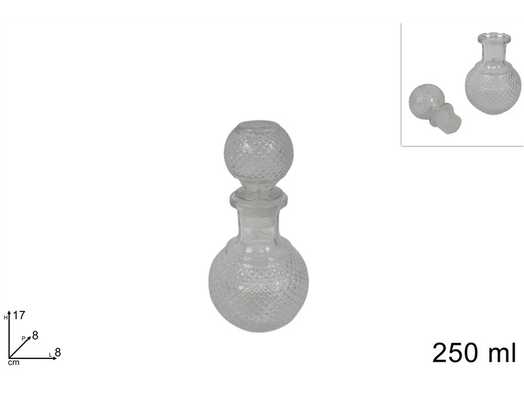 BOTTIGLIA LIQUORE Ml.250 71115801 - Everyday > Tavola > Bottiglie - Ingrosso B2B Magazzini Scatigna