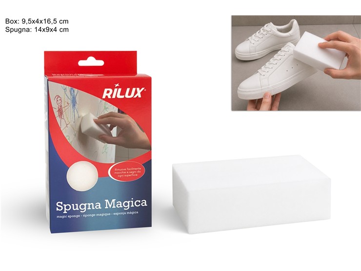 SPUGNA MAGICA IN BOX 2025328 - Pulizia > Guanti Secchi E Spugne > Spugne - Ingrosso B2B Magazzini Scatigna
