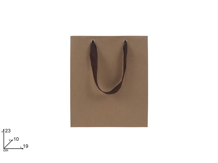 BUSTA REGALO CRAFT C/MAN.TESS.2319 26D8 - Confezionamento > Buste Regalo > Craft - Ingrosso B2B Magazzini Scatigna