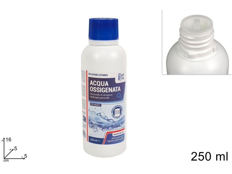 ACQUA OSSIGENATA Ml.250 AO250 - Everyday > Cura Personale > Salute E Benessere - Ingrosso B2B Magazzini Scatigna