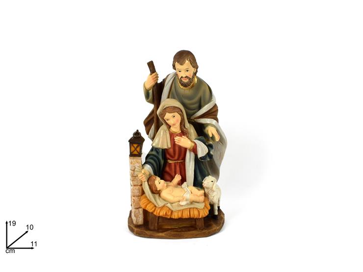 NATIVITA' Cm.19 Art.(EU01737-1A) - Natale > Nativita Personaggi > Sacra Famiglia - Ingrosso B2B Magazzini Scatigna