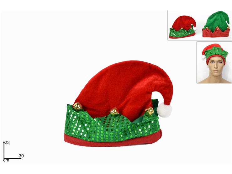 CAPPELLO ELFO 2 ASS. HY21033 - Natale > Costumii Accessori > Cappelli - Ingrosso B2B Magazzini Scatigna