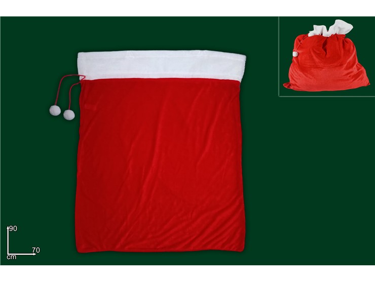 SACCO VELL.PELLIC.BABBO NAT.7090 21045 - Confezionamento > Sacchi E Sacchetti > Natale - Ingrosso B2B Magazzini Scatigna