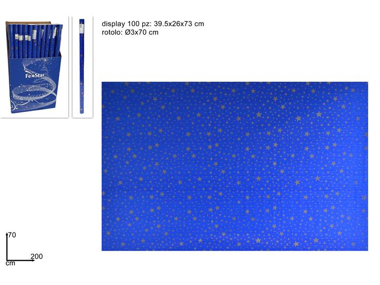 ROTOLO CARTA CIELO 70200 (1) - Natale > Nativita Accessori > Carta Presepe - Ingrosso B2B Magazzini Scatigna