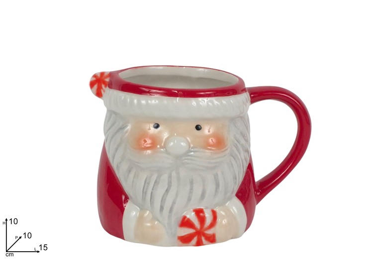 TAZZONE BABBO NATALE NH21B0205 - Natale > Tavola > Tazzine E Tazze - Ingrosso B2B Magazzini Scatigna