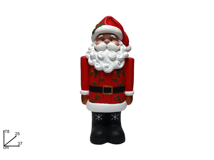 BABBO NATALE IN CERAMICA Cm.78 WX3015 - Natale > Babbo Natale > Personaggi - Ingrosso B2B Magazzini Scatigna